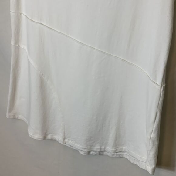 Soft Surroundings White Super Soft SS Asymmetrical Design Tunic Tee Top Size S - Picture 6 of 10